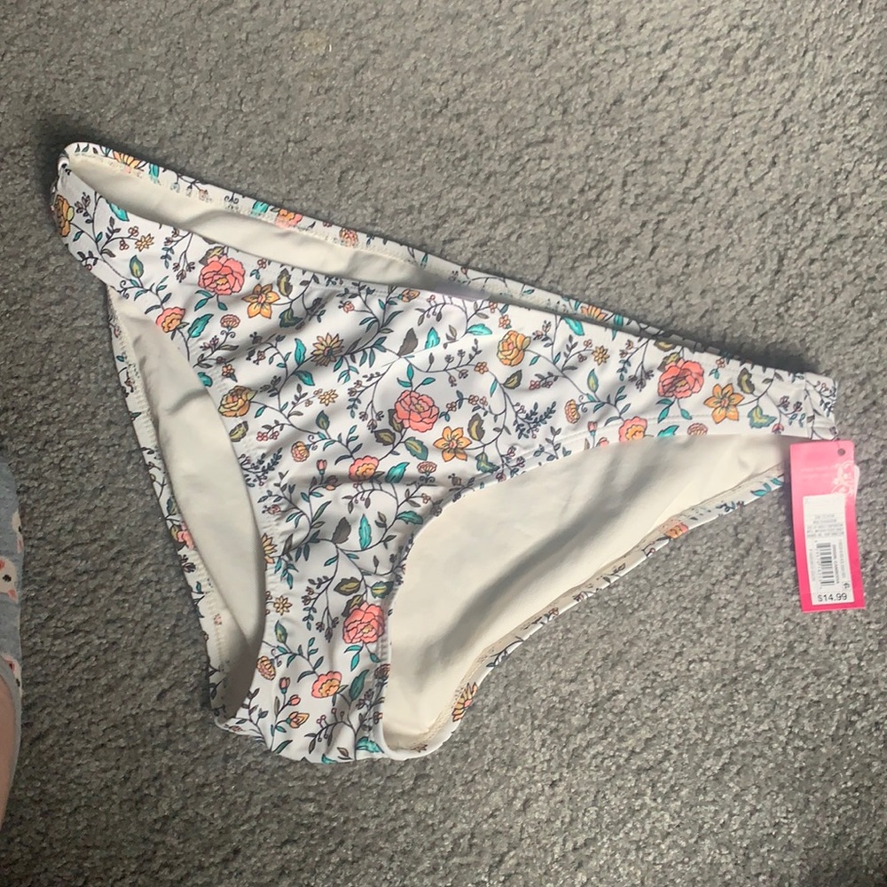 Floral hipster bikini bottoms